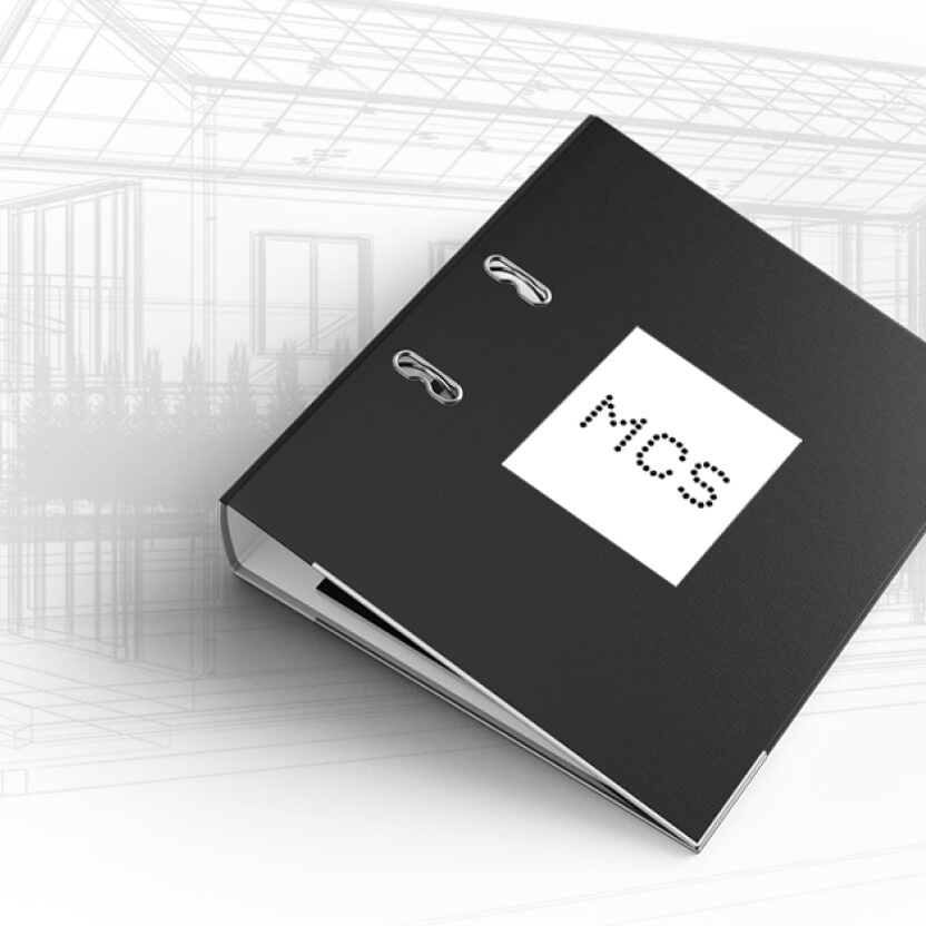 Folder with MCS logo